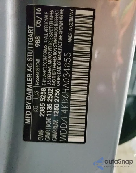 2017 Mercedes-Benz E 300 4Matic from USA, damaged, VIN WDDZF4KB6HA034855